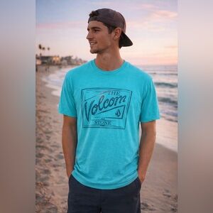 Vintage Y2K Volcom Kelly Green Graphic Tee The Volcom Stone Skate Shirt Small